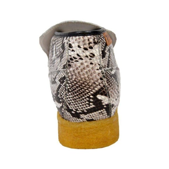 British Walkers Men's BWB Black Snake Skin Leather Slip On - Picture 6 of 7